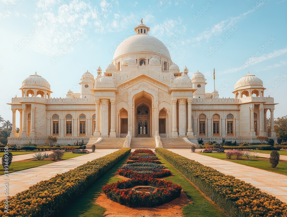 Fototapeta premium Neoclassical Architecture of the Supreme Court of India with Dome and Pillars