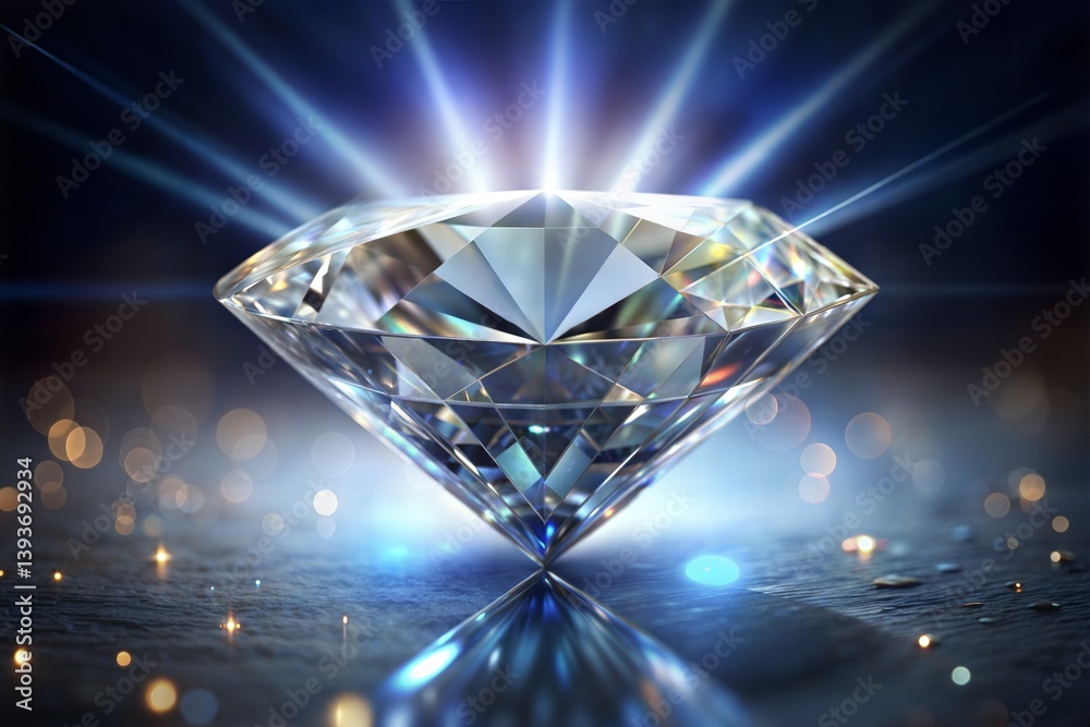 Sparkling diamond on dark backdrop luxury close up with diamond texture focus Sparkling diamond on dark backdrop luxury close up with diamond texture focus