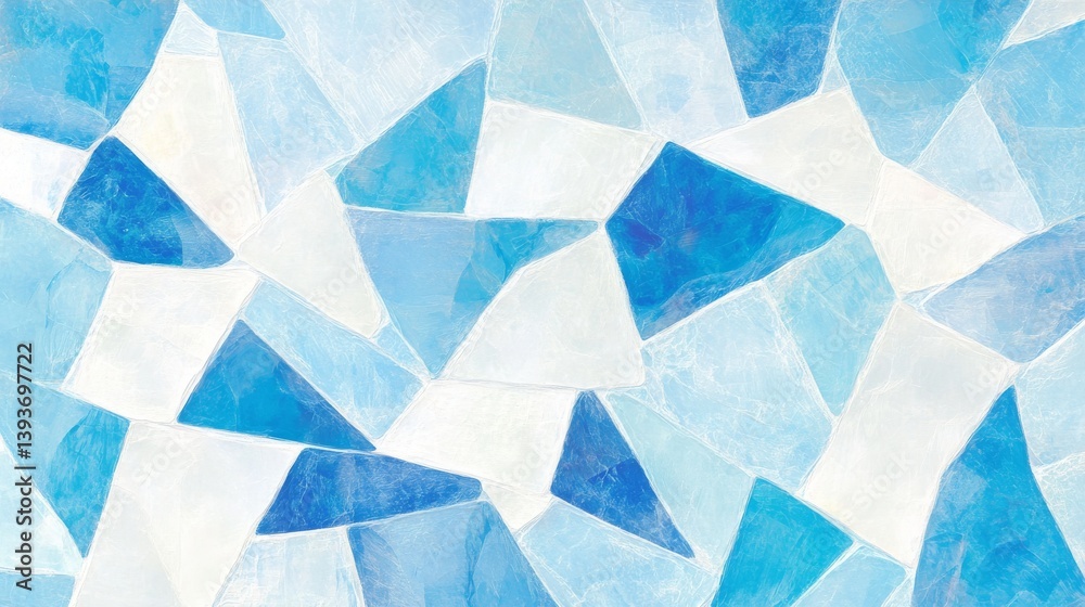 custom made wallpaper toronto digitalA cool background with blue, white, and teal geometrical mosaic pattern
