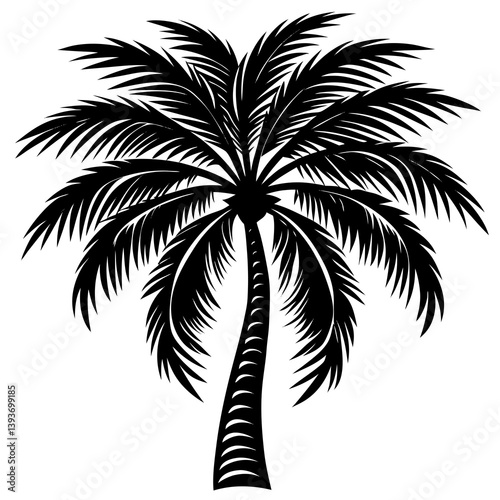 palm tree silhouette vector