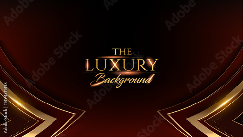Modern Red Luxury Award Background. Premium Looking Graphic Template. Royal Look and Feel Banner. Elegant Anniversary Artwork. Elite Event Backdrop. Grand Celebration Invitation Card.