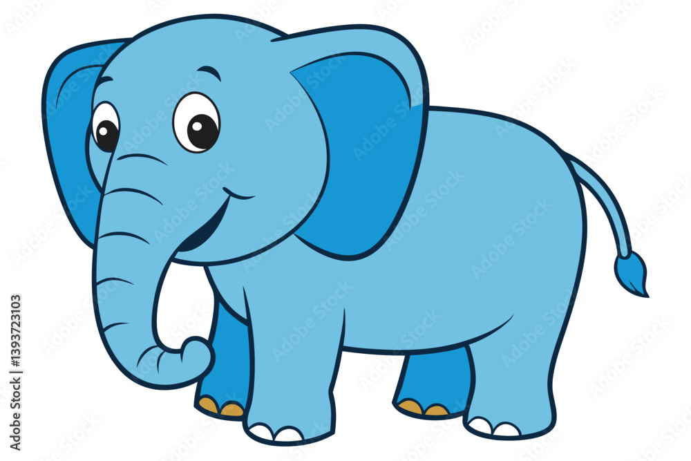 Elephant outline vector illustration and ready for print. Elephant outline vector illustration and ready for print.