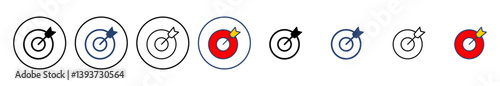 Target icon vector. goal icon vector. target marketing icon vector