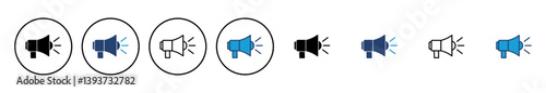 Megaphone icon vector. Loudspeaker icon vector.