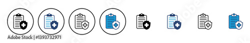 Medical insurance icon vector. health insurance icon