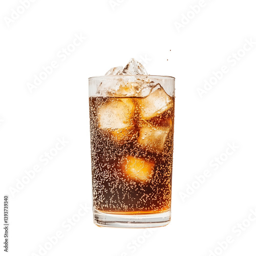 cola with ice