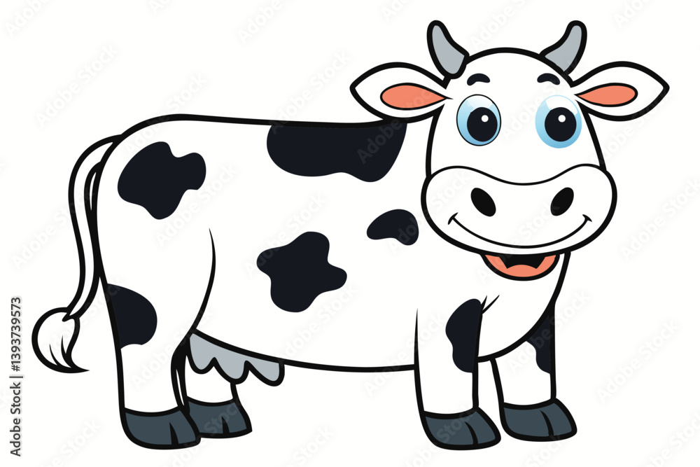 Cow outline vector illustration and ready for print. Cow outline vector illustration and ready for print.