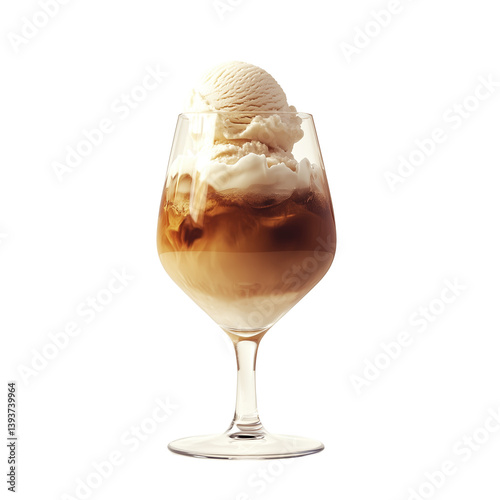 ice cream in a glass