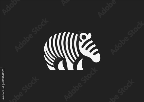 Line art tapir logo in minimalist style
