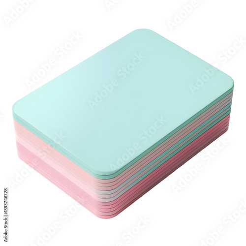 Wallpaper Mural A stack of pastel-colored rectangular plastic sheets. Torontodigital.ca