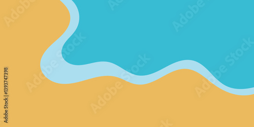 minimal beach background, abstract summer sea landscape, tropical shoreline design