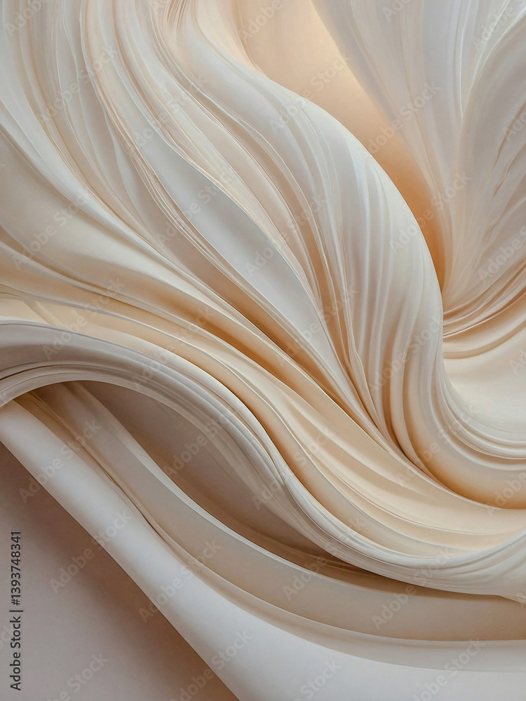 Soft and dreamy abstract creation in creamy tones.