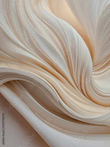 Obraz na płótnie Soft and dreamy abstract creation in creamy tones. w salonie