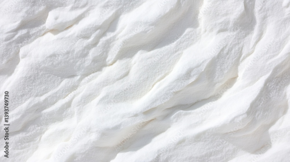 Obraz premium Textured creamy white surface with deep folds. Abstract design, soft, and smooth