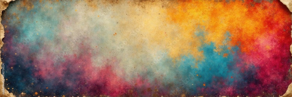 Weathered poster surface with creased edges and rough texture, weathered, vintage Weathered poster surface with creased edges and rough texture, weathered, vintage