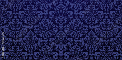 Seamlessly damask wallpaper pattern dark blue fabric knitted textured for wallpaper the bedroom, patterned fills, webs pages, surface textures, books covers, fabric printing textile, prints tiles