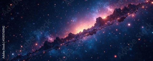 Twinkling stars against the inky blackness of space an endless ocean of twinkling lights, galaxy, blackness