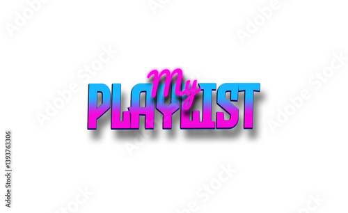 My Playlist | Stream Panel Overlay | Retrowave Synthwave Overlay 