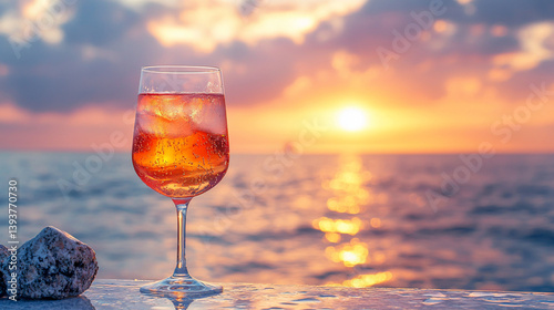Sunset Aperol Spritz by Ocean (1) photo