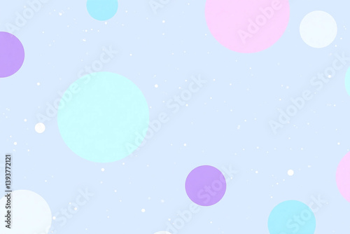 blue and white background with lots of circles
