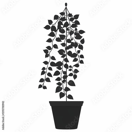 Indoor Houseplant Decor: Modern & Minimalist Botanical Foliage for Eco-Friendly Living Spaces