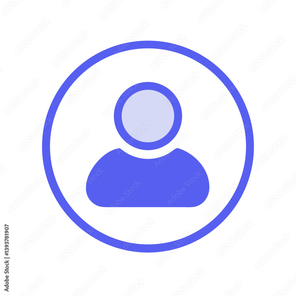User Avatar Representing Profile or Account Icon Design User Avatar Representing Profile or Account Icon Design