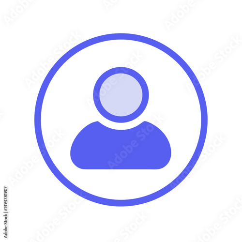 User Avatar Representing Profile or Account Icon Design