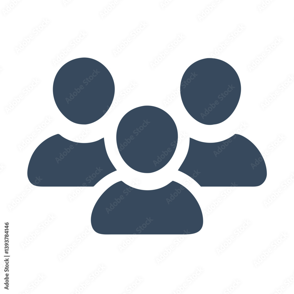 User Group Representing Multiple Accounts or Team Icon Design
User Group Representing Multiple Accounts or Team Icon Design