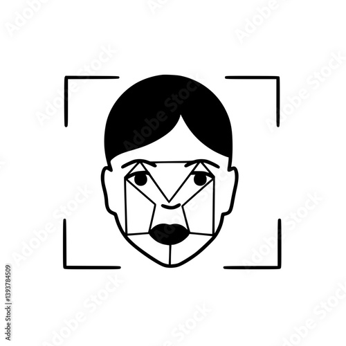 Face recognition icon