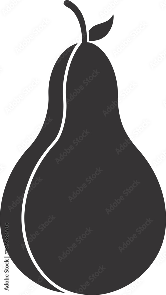 ash gourd silhouette icon on white background. ash gourd silhouette icon on white background.