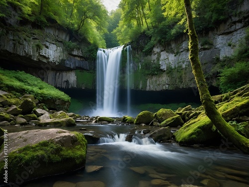 Kunstlapa Falls: Germany’s Secluded Natural Treasure Where Cascading Waters Dance Through Emerald Woods, Offering a Serene Retreat Far from the Crowds and Closer to the Wild