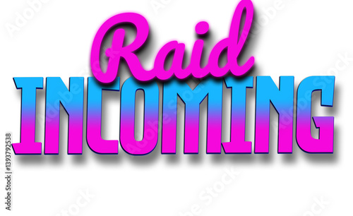 Raid Incoming | Stream Alert Overlay | Retrowave Synthwave Overlay for Stream Animation