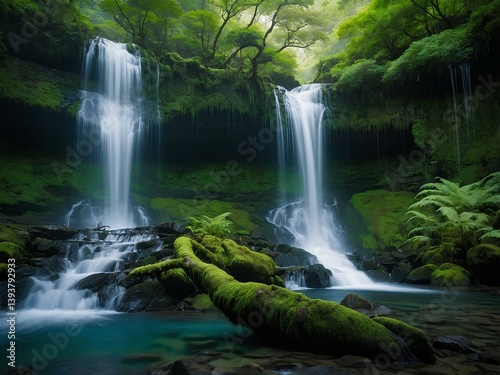 Shiraito Falls: A Spiritual Cascade Near Mount Fuji Where Thousands of Silken Streams Flow in Harmony, Blending Natural Elegance with Japan’s Deep Cultural and Sacred Heritage photo