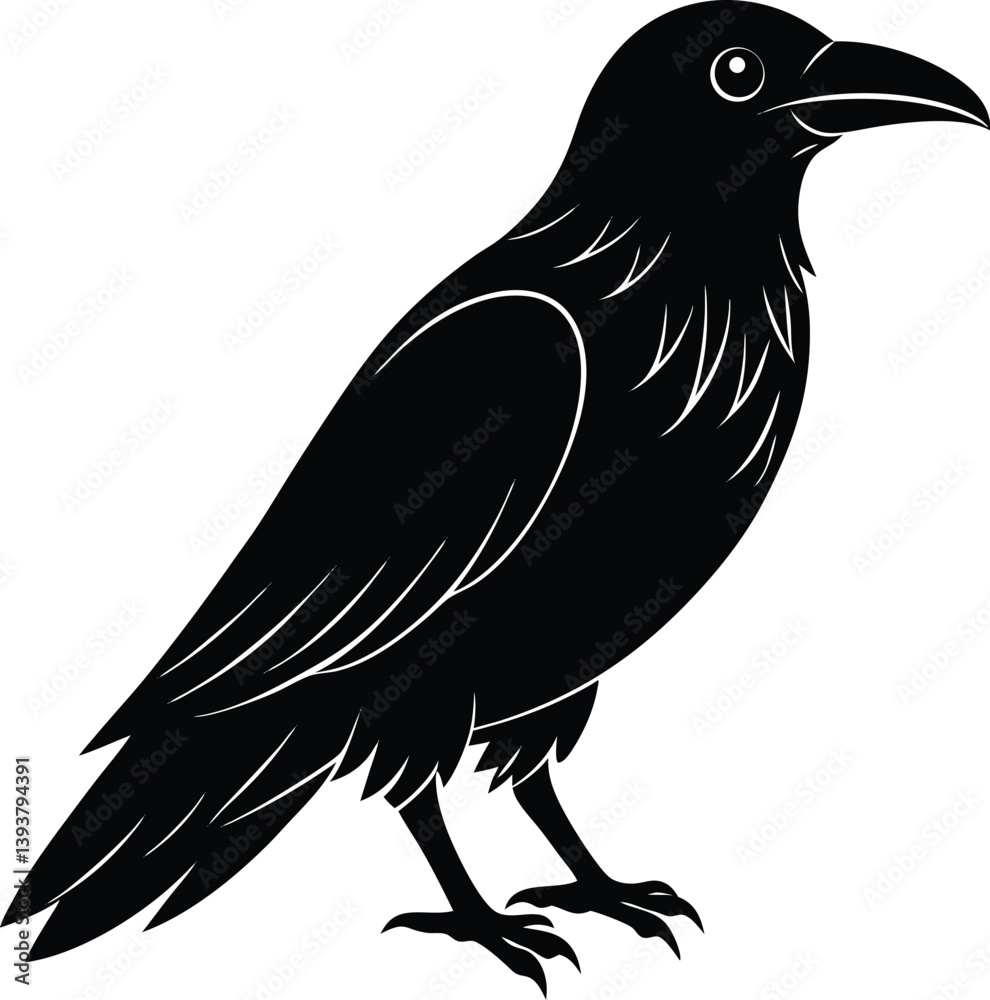 Obraz premium Crow Silhouette Icon