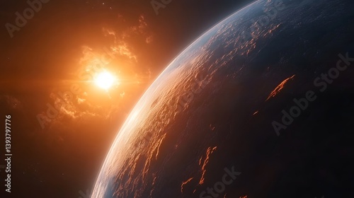 earth and sun