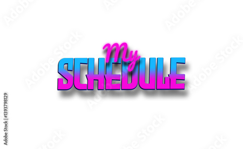 My Schedule | Stream Panel Overlay | Retrowave Synthwave Overlay 