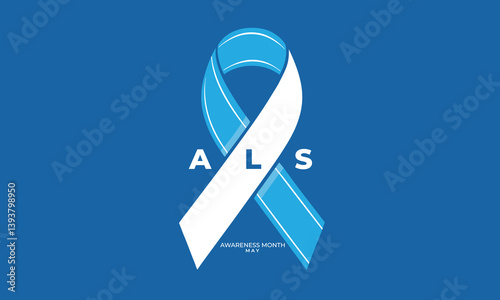 ALS awareness month. background, banner, card, poster, template. Vector illustration.