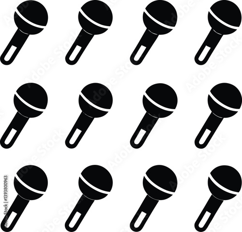 microphones icon vector illustration