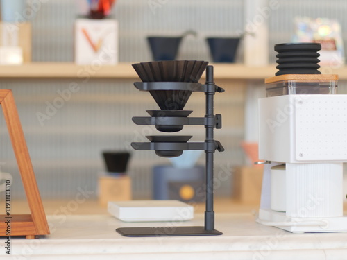 Traditional Set of Drip coffee by manual. Slow life concept. 