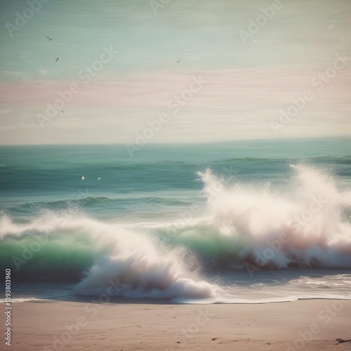 waves on the beach