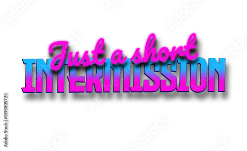 Just a Short Intermission | Stream Overlay | Retrowave Synthwave Overlay 