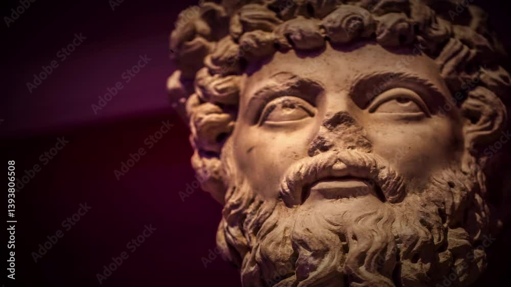 Ancient Greek Historical Face Statues Stop Motion Ancient Greek Historical Face Statues Stop Motion
