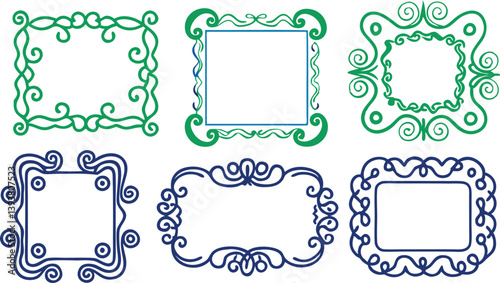 set of decorative frames