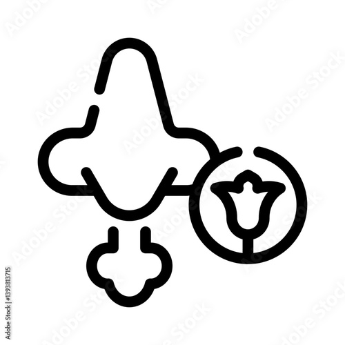 wheezing line icon