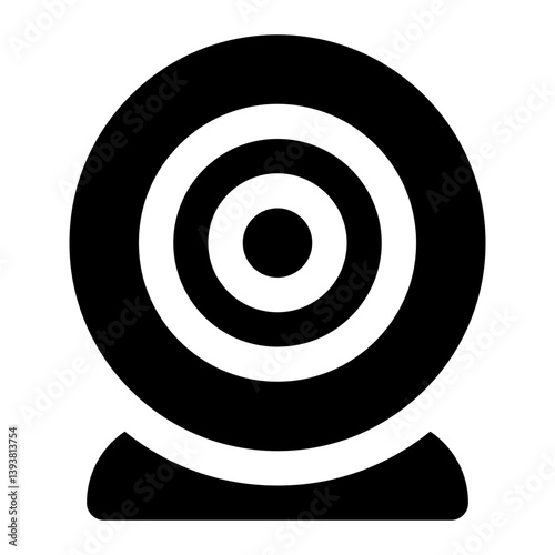 icon webcam with style glyph