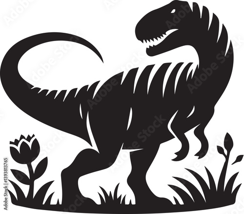 Dinosaur vector silhouette