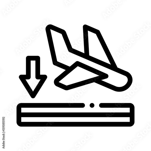 takeoff line icon