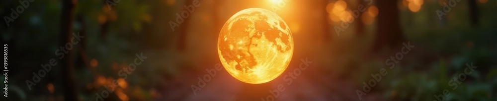 Golden orb hovering in mid-air, softly illuminating surroundings , luminous sphere, abstract glowing circle, luminescent orb Golden orb hovering in mid-air, softly illuminating surroundings , luminous sphere, abstract glowing circle, luminescent orb