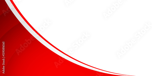 wave background. A sleek red and white vector background featuring smooth curved lines and gradient curves, forming a dynamic and professional abstract design.