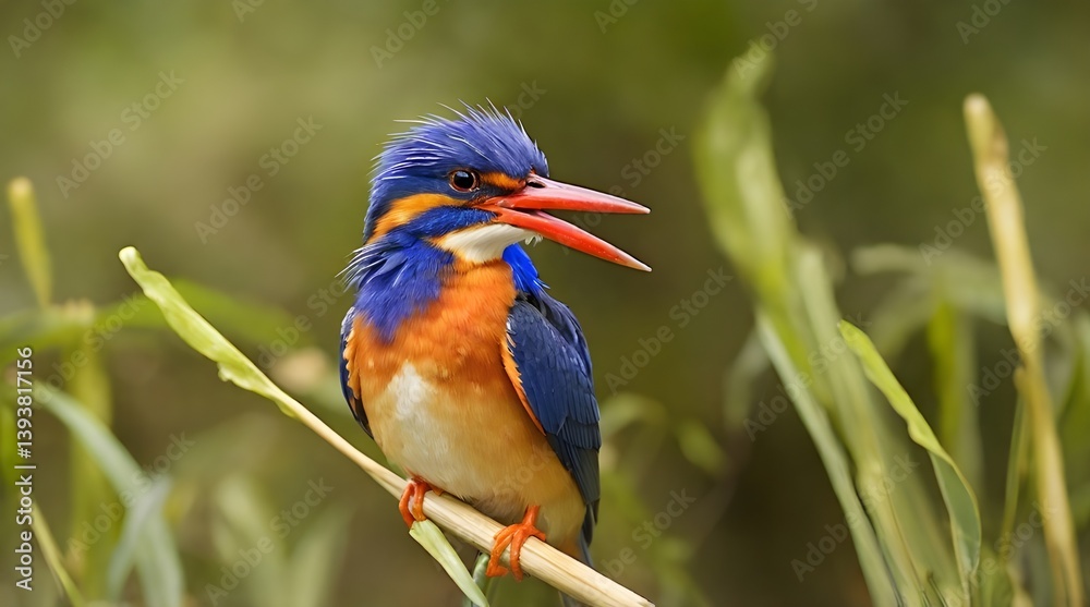 Malachite Kingfisher Corythornis cristat.generative.ai
